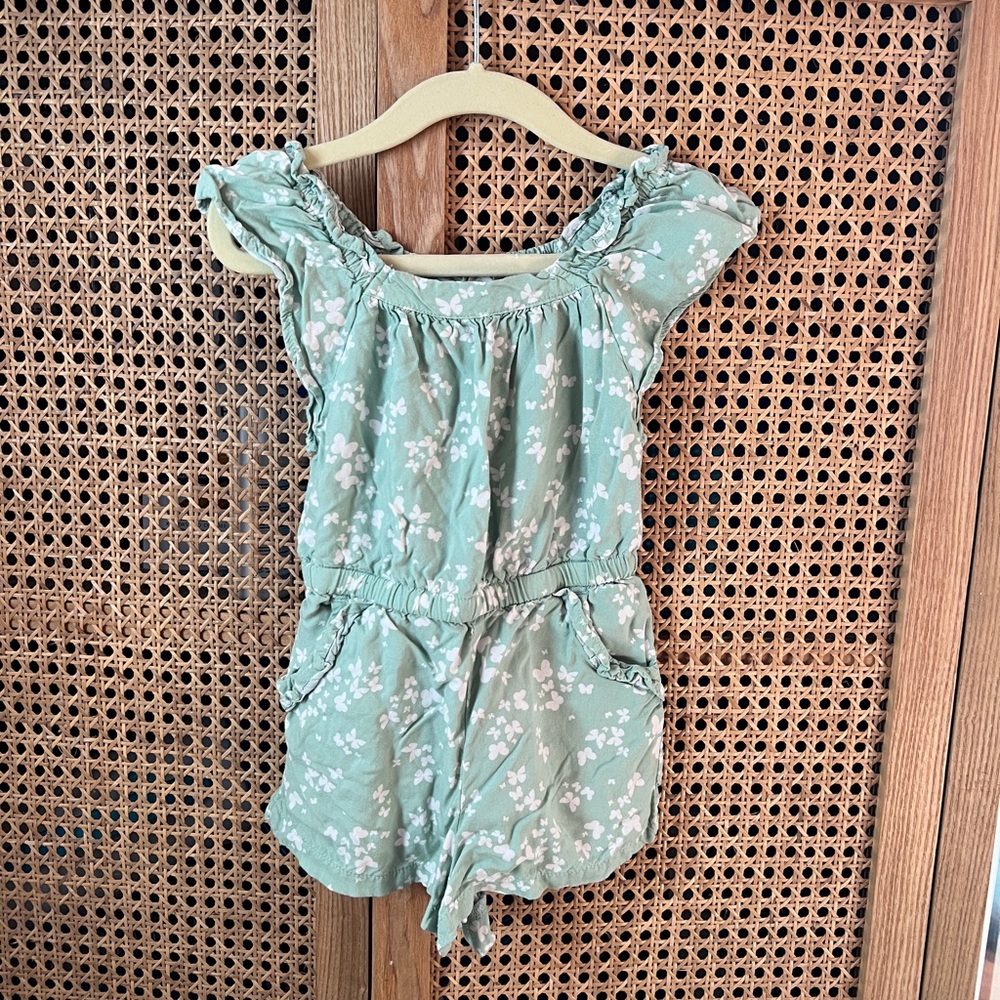 Cat & Jack 18m Mint Green Floral Girls' Romper